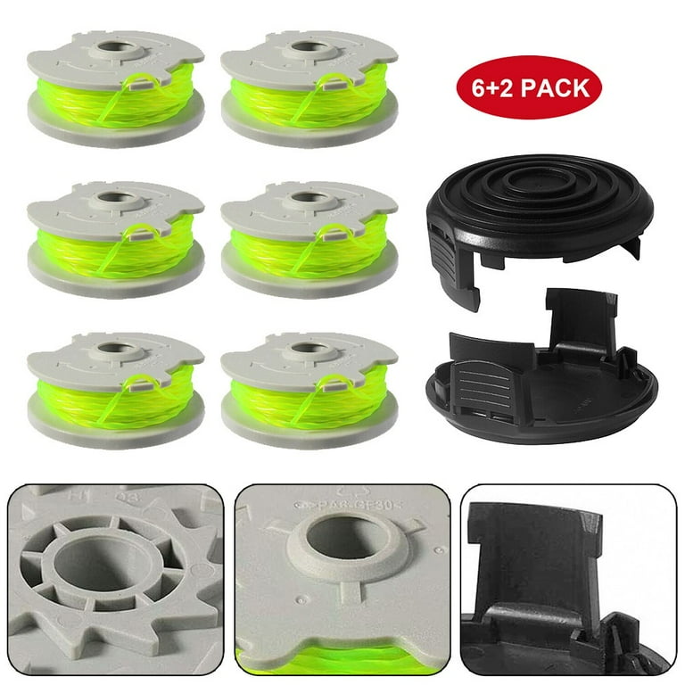 6 pcs for WORX WA0014 Spool Line WG168 WG184 WG190 WG191 String