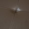 thumbnail image 4 of Pouf de Rangement en Cuir Brun Olton, 4 of 4