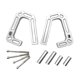 thumbnail image 1 of Asideros delanteros de aleación de aluminio para Wrangler JK 07-18 2009 Plata Baoblaze Asas de agarre frontales, 1 of 6
