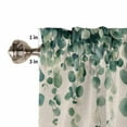 thumbnail image 4 of Rustic Leaves Valances for Windows Farmhouse Kitchen Curtains Valances Rod Pocket Valance Curtains for Kitchen Windows Vintage Spring Botanical Eucalyptus Vines Window Valances for Bathroom 54"x18", 4 of 6