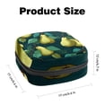 thumbnail image 2 of Pear Sanitary Napkin Storage Bag Makeup Pouch for Purse, Small Sanitary Napkin Disposal Bags, in Velvet, Sponge, Oxford Fabric, 4.7x6.6x6.6 in, 2 of 6