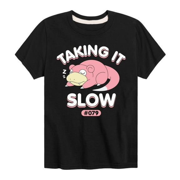 Pokémon - Slowpoke Taking It Slow - Youth Short Sleeve Graphic T-Shirt