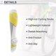 thumbnail image 4 of Calcetines de ciclismo Unique Bargains Antideslizantes Absorbentes de Sudor Antifricción para Exterior Color Amarillo Blanco Talla S-M Neutro Unisex 1 Par Rayas de Bloque de Color, 4 of 7