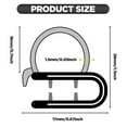thumbnail image 3 of Car Door Seal Rubber Edge Trim Car Weather Striping Door Rubber Seal Strip Trim Seal Automotive Weather Stripping Edge Guard for Cars Trucks, 3 of 7