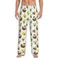 thumbnail image 1 of Kdxio Funny Avocado In Mexican Clothes Pattern Men's Pajama Pants, Elastic Waist with Drawstring and Pockets, Comfortable Loungewear-Large, 1 of 6