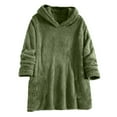 thumbnail image 5 of Bovemsi Sweatshirt for Women Winter Warm Sweater Coat Thickening Plus Size Jacket Casual Loose Camo Hoodie, 5 of 9