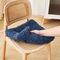 thumbnail image 2 of XIAOLE Square Seat Cushion Chair Pads, 15.7" Corduroy Seat Cushion, Kitchen Dining Chairs Soft Comfort Velvet Chair Mat Pillow Cushions, For Office Desk Living Room Tatami， Blue, 2 of 6