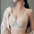 thumbnail image 3 of Paiwinds Women's Wireless Bras Sling Seamless with Removable Pads Full Coverage Lift & Support Everyday Bra Solid Color, 3 of 9