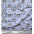 thumbnail image 1 of Soimoi Green Poly Georgette Fabric Palm Tree & Sunset Beach Fabric Prints By Yard 42 Inch Wide, 1 of 3