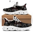 thumbnail image 1 of Zapatos planos de primavera para hombre, diseño de calavera punk, zapatillas informales para hombre, calzado con cordones para caminar de verano para niños, 1 of 6