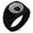 Black, variant on Stainless Steel Naito Samurai Crest Chevron Pattern Biker Style Polished Ring