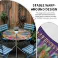 thumbnail image 2 of Purple Dragonfly Round Tablecloth for 36-44 Inch Tables,Fitted Table Cover with Elastic Edge,Colorful Flowers Watercolor Chic Floral Plant Waterproof Outdoor Table Cloth Protector for Patio Dinner, 2 of 9