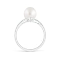 thumbnail image 2 of ANGARA Solitaire South Sea Cultured Pearl Bypass Split Shank Ring in 14K White Gold for Women | June Birthstone, Birthday, Anniversary, Jewelry Gift for Women | Pearl Ring, 2 of 9