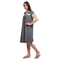 thumbnail image 2 of Moomaya Chemise de Nuit en Popeline de Coton à Manches Courtes pour Femmes, 2 of 4