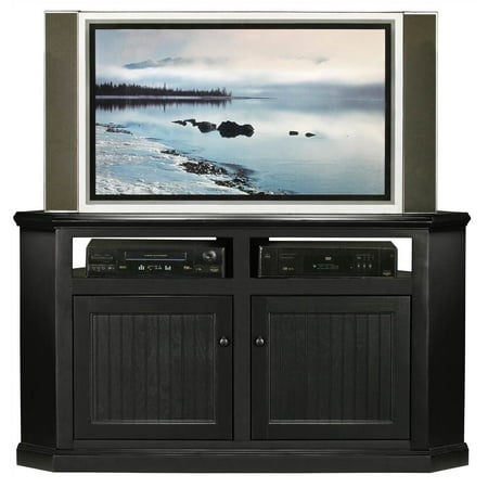 Coastal E40 Corner TV Cart in Antique Black (Antique Black)