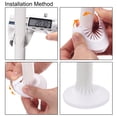 thumbnail image 6 of Uxcell Pipe Cover Decoration, 15-25mm PP Escutcheon Water Pipe Drain Line Cover White 4pcs, 6 of 6