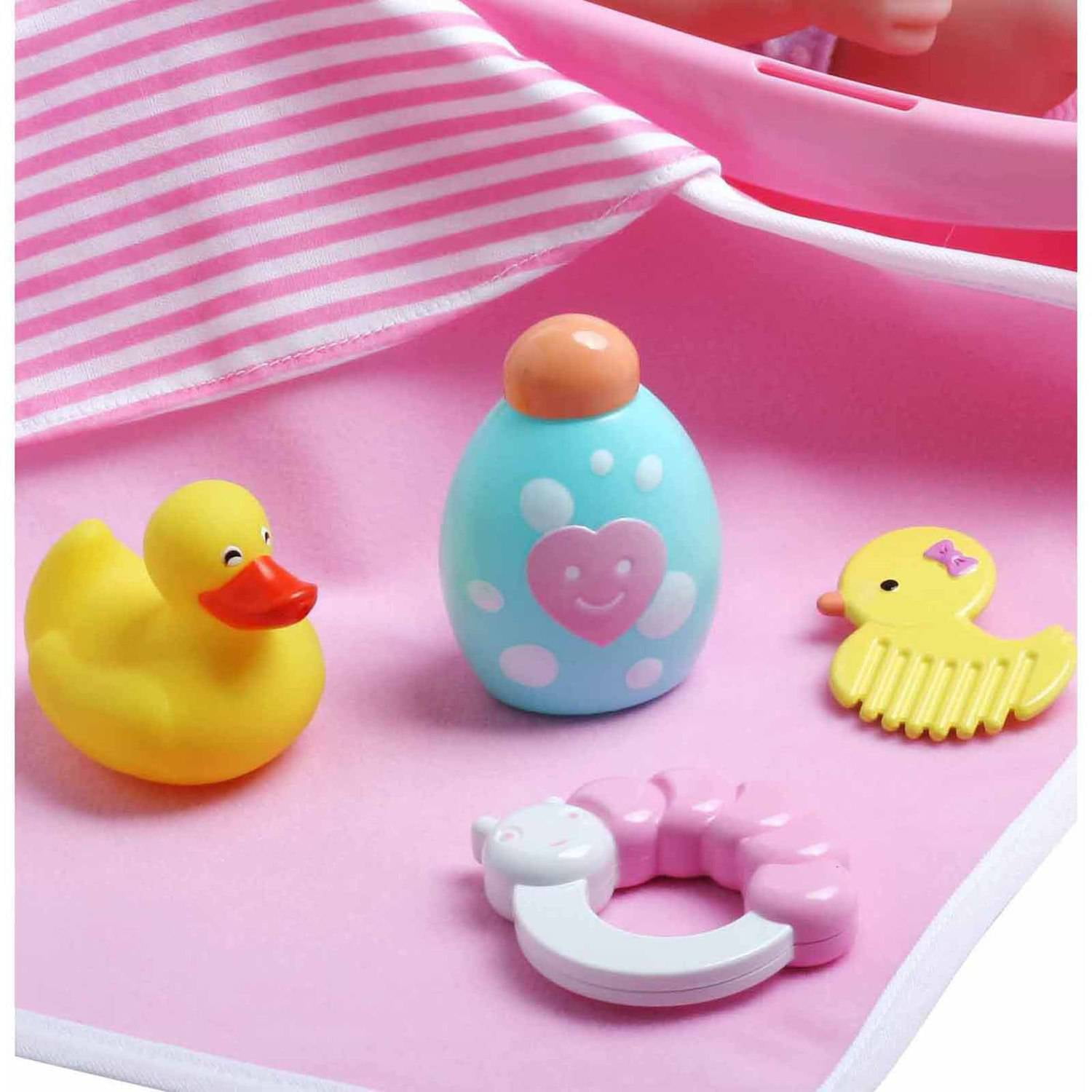La Newborn Realistic Baby Doll Bathtub Set Com