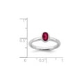 thumbnail image 4 of 1/2 Carat (Ctw) Lab-Created Ruby Ring in Sterling Silver, 4 of 5