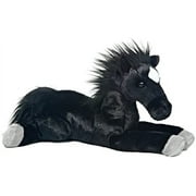 AURORA WORLD Aurora - Medium Black Flopsie - 12" Blackjack - Adorable Stuffed Animal