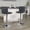 Gray Vinyl/Chrome Frame, variant on Emma + Oliver 2PK White Vinyl Adjustable Height Barstool w/ Horizontal Stitch Back & Gold Base
