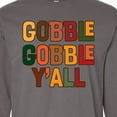 thumbnail image 4 of Inktastic Thanksgiving Gobble Gobble Y'all Long Sleeve T-Shirt, 4 of 5