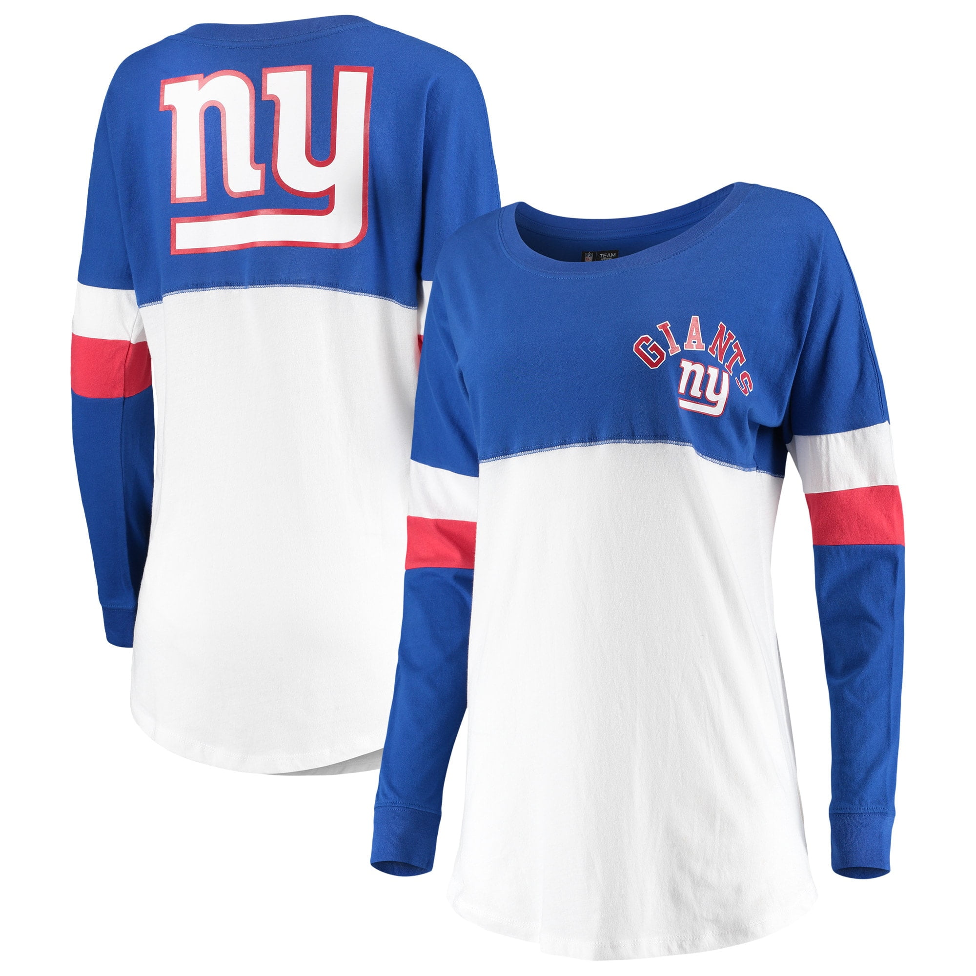 New York Giants New Era Women's Varsity Athletic Long Sleeve TShirt