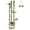 Green, variant on Cat Tree Floor to Ceiling Adjustable Height - 90.5''-100.4'' Cat Tower with Condo & Hammock - Tall Mushroom Cat Activity Center for Indoor Cats, Brown