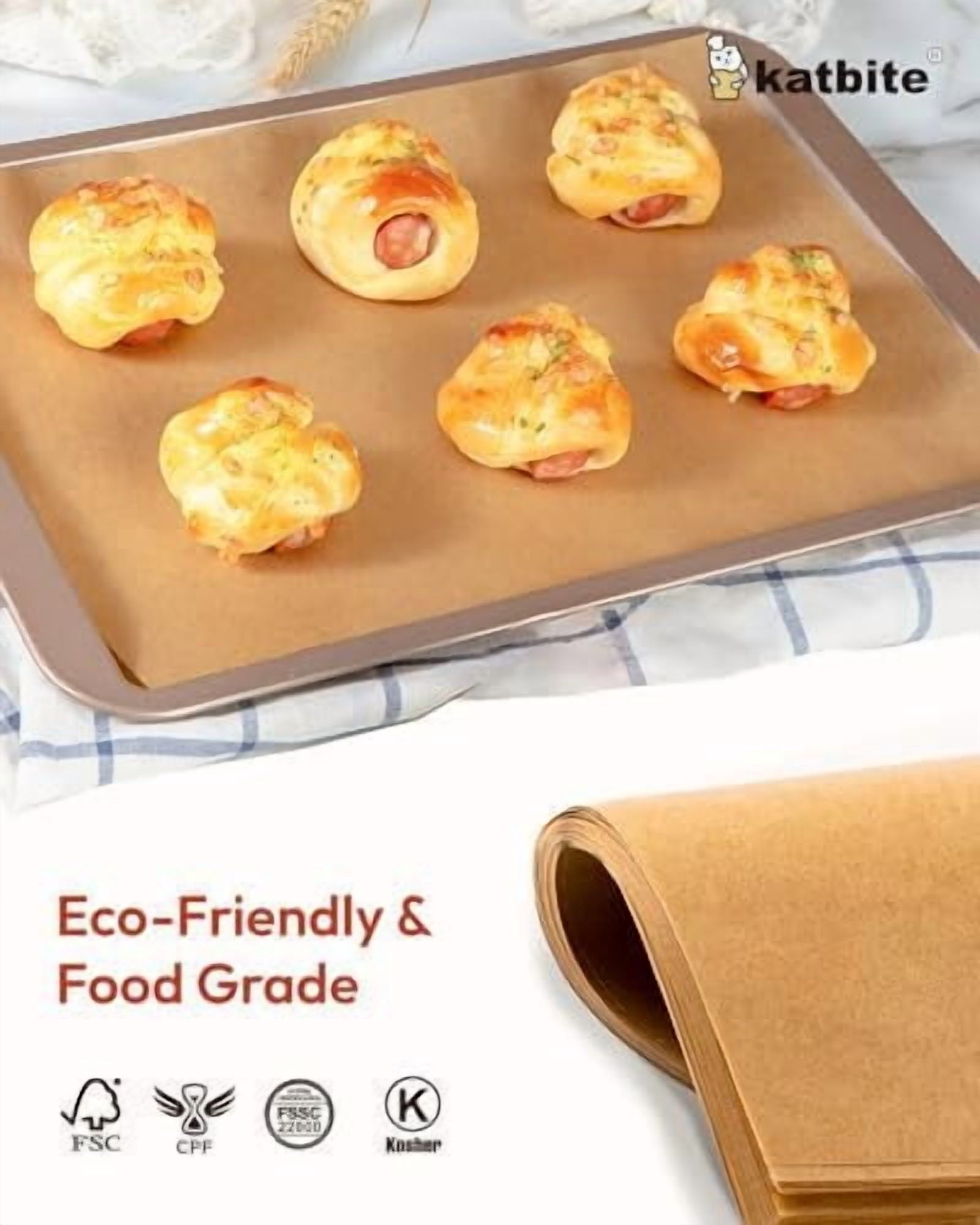16x24 Inch Parchment Paper Sheets, 100Pcs Non-Stick Precut Baking Parchment, Unbleached Parchment Paper for Baking, Cooking, Grilling, Frying and Steaming, Full Sheet Baking Pan Liners