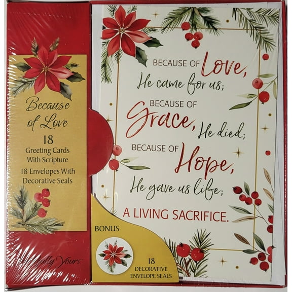 Because of Love Christmas Cards by Faithfully Yours