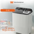 thumbnail image 1 of White Westinghouse  Lavadora Doble Tina 13 kg  WWXCTT23905BK  Gabinete en polipropileno  4 niveles de agua  3 perillas de control  Bajo consumo de energía  Ahorro de agua, 1 of 7
