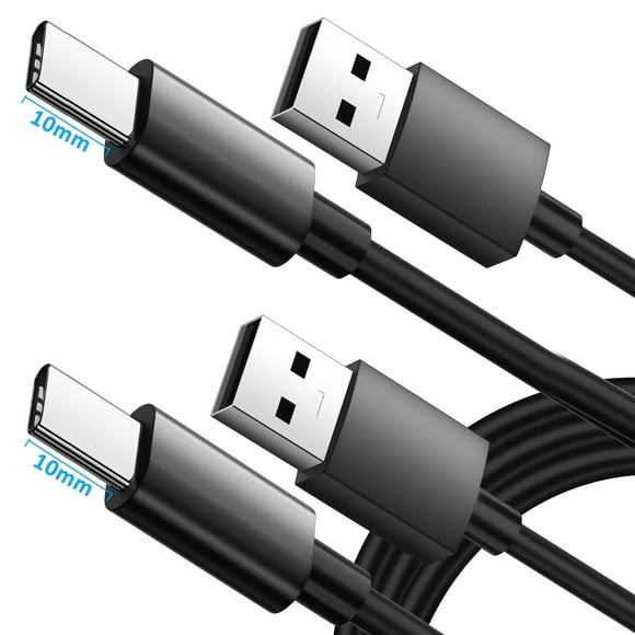 Cable de carga ACAGET de 10 mm con punta extendida USB-C de 1 m para Blackview