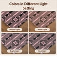 thumbnail image 7 of Design&I 3'x5' Washable Area Rug Low Profile & Durable Daily Traffic Ready Pink Delicate Vertical Stripe Tossed Botanical Repeat Ornamental for Home Office, Hallway, 7 of 7