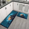 thumbnail image 2 of Happy Halloween Kitchen Rugs Sets Of 2 Trick or Treat Decor Mats for Door Bath Non-Slip Decor Doormat Decorations for Porch Veranda Entryway (17x47in+30x17in), 2 of 7