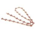 thumbnail image 2 of Flower Rhinestone Chain, Colours Rhinestone Applique 1.5cm Wide Easy Use  For Clothing Decoration For DIY Jewelry Making Crafts Pink, 2 of 8