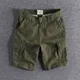 thumbnail image 3 of Pantalones cortos cargo para hombre con bolsillos, pantalones cortos negros de trabajo para hombre, hermosos pantalones elásticos de nailon, ropa elegante para hombre, nuevos en algodón Y2k, anchos, 3 of 5