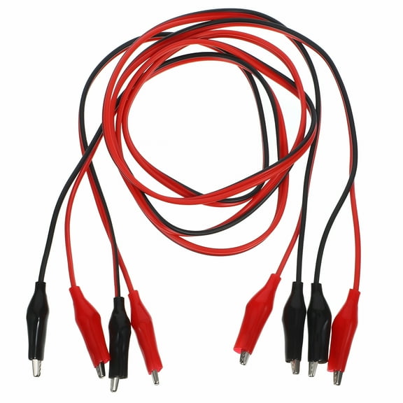 GJX 2pcs Alligator Clip With Wire Alligator Clip To Alligator Clip Jumper Wire For Testing
