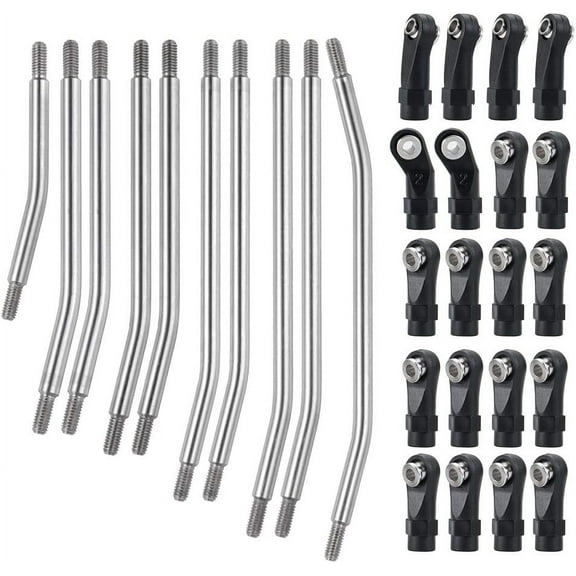 Stainless Steel Linkage Set With Rod End 313mm Wheelbase For RC Crawler