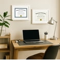 thumbnail image 3 of Americanflat 11x14 Diploma Frame with Shatter-Resistant Glass with 8.5x11 Mat 2 Pack Display Documents - White, 3 of 5
