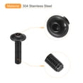 thumbnail image 4 of Unique Bargains Flanged Button Head Socket Cap Screws, 25 Pack M4x16mm 304 Stainless Steel Bolts, 4 of 5