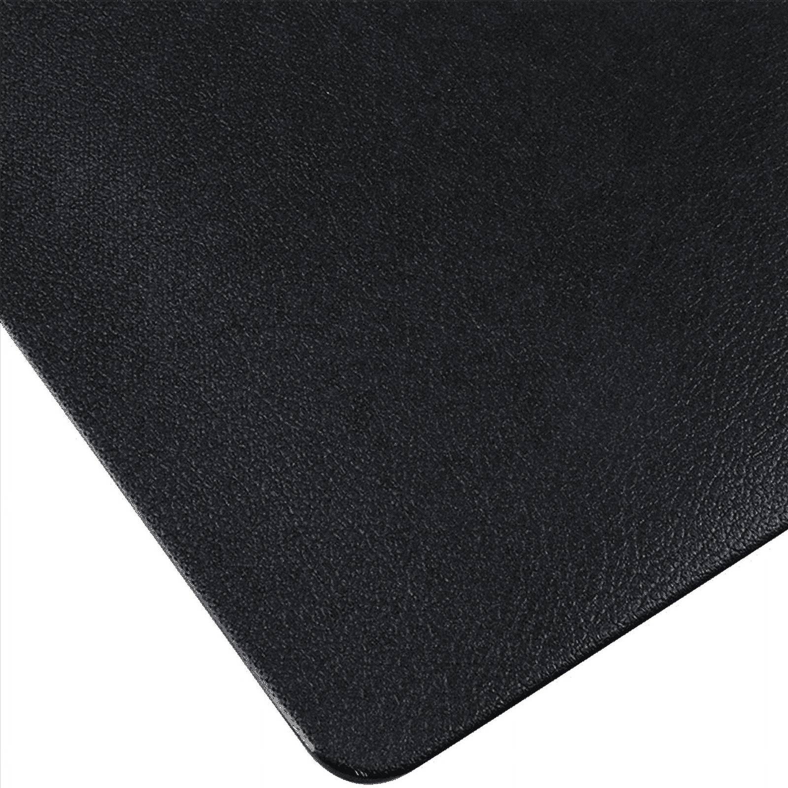 12PCS Heat- Artificial Leather Placemats, Waterproof (Black)