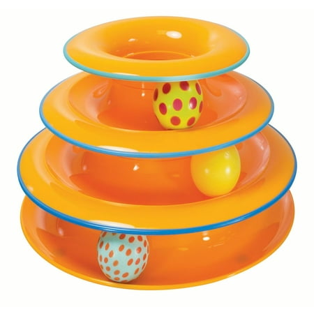 Petstages Tower of Tracks Ball and Track Interactive Cat (Best Interactive Cat Toys)