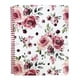 thumbnail image 1 of Cuaderno espiral grande Steel Mill & Co con rayas universitarias 11'x9.5' con cubierta dura duradera y 160 páginas Rosas Florales, 1 of 3