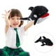 thumbnail image 5 of Marioneta de mano de ballena de peluche, marioneta de ballena de dibujos animados interactiva, animal del océano relleno, 5 of 5