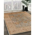 thumbnail image 2 of Ahgly Company Indoor Rectangle Mid-Century Modern Gold Brown Oriental Area Rugs, 5' x 7', 2 of 6