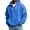 AX26_Blue, variant on Resicozy Quarter Zip Hoodie for Men Waffle Knit Long Sleeve Sweatshirt with Pockets Green S