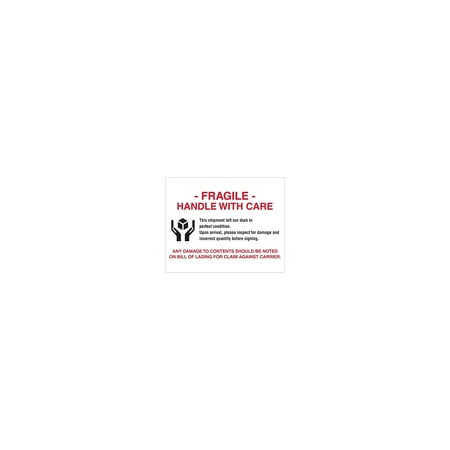 UPC: 0848109055961 | Box Partners DL1636 8 x 10 in. Fragile Handle with Care Labels