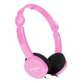 thumbnail image 3 of 3 Pack Kids Headphones,Wired Headphones for Kids with Adjustable Headband, 3.5 MM Jack for School, Foldable On-Ear Headset for Girls Boys Kindle Tablet Cellphones Airplane Travel(Pink+Red+White), 3 of 9