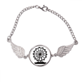 thumbnail image 1 of La silueta negra de Ferris Wheel Amusement Park Pulsera pulsera pulsera alas de ángel pulsera, 1 of 3