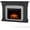 Gray Stone, variant on Real Flame Deland 63" Grand Electric Fireplace in White