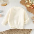 thumbnail image 4 of YuYuBao Toddler Girls Cardigan Sweater Coats Autumn Winter Knitted Bow Baby Girls Korean Sweater Coats, 4 of 4